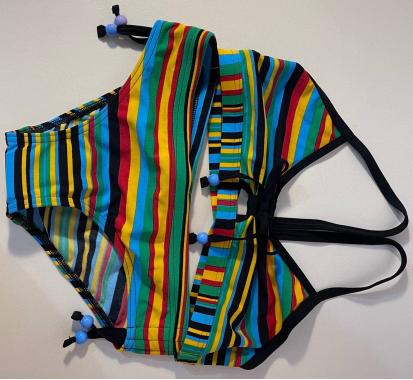 Купальник для девочек FUNKITA - Tie Detail Cambridge Stripe 