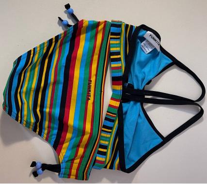 Купальник для девочек FUNKITA - Tie Detail Cambridge Stripe 