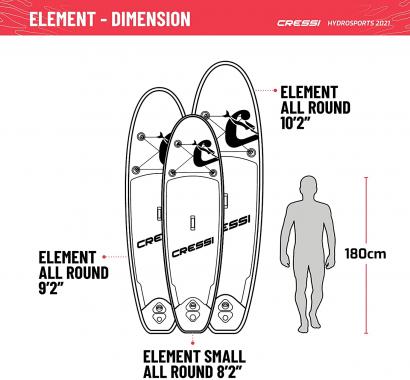 Cressi Element Small All Round Isup Set