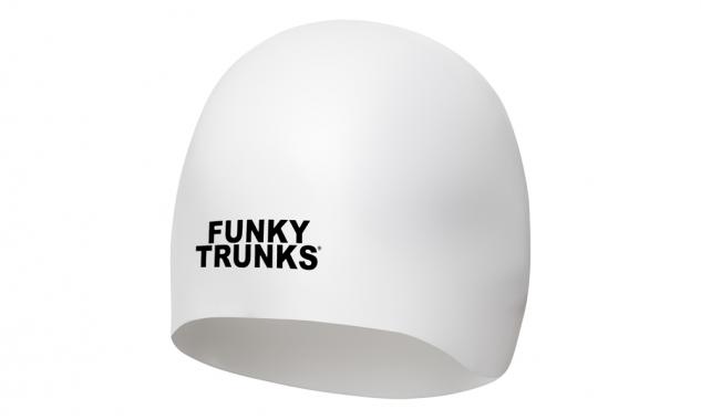  Шапочка силиконовая спортивная Funky Trunks Dome Racing белая