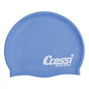 Детская силиконовая шапочка Cressi голубая