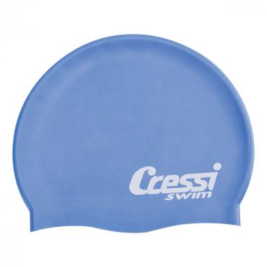Детская силиконовая шапочка Cressi голубая