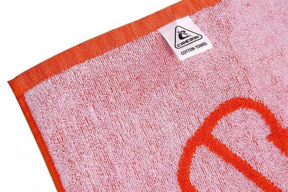 Пляжное полотенце CRESSI Cotton Frame оранжевое 180х90 см