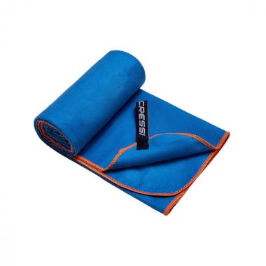 Полотенце из микрофибры CRESSI Fast drying towel сине-оранжевое 180x90 см