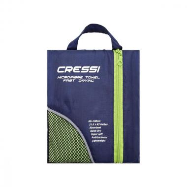 Полотенце из микрофибры CRESSI Fast drying towel зелёно-синее 180x90 см