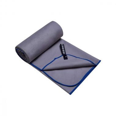 Полотенце из микрофибры CRESSI Fast drying towel серо-синее 180x90 см