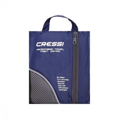 Полотенце из микрофибры CRESSI Fast drying towel серо-синее 180x90 см