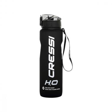 Бутылка для воды Cressi H2O Frosted 1 л чёрная