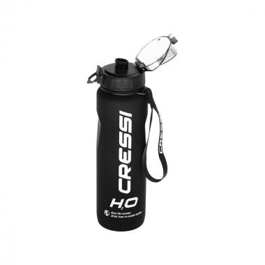 Бутылка для воды Cressi H2O Frosted 1 л чёрная
