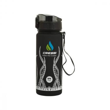 Бутылка для воды Cressi H2O Frosted Octopus 1 л чёрная