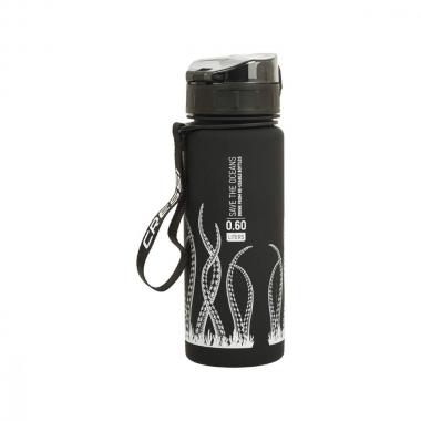 Бутылка для воды Cressi H2O Frosted Octopus 1 л чёрная