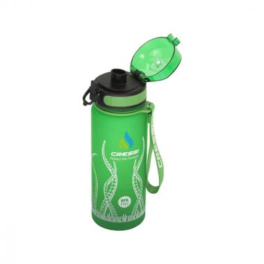 Бутылка для воды Cressi H2O Frosted Octopus 1 л зелёная